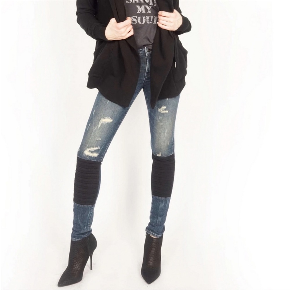 Cult of Individuality Moto Zen Midrise Distressed